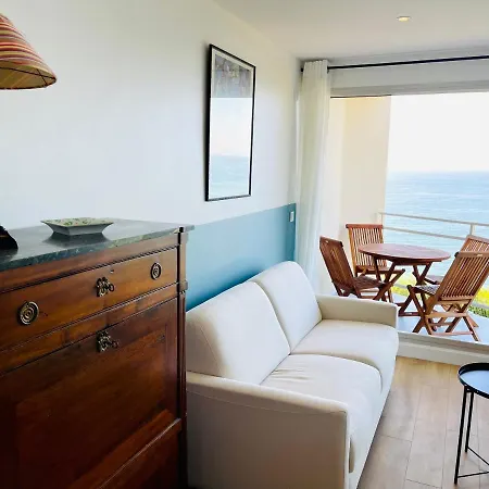 Gulf Stream, T2 Exceptionnel Pleine Vue Mer, Biarritz Centre, Terrasse, Renovation De Charme, Calme Absolu Apartmán